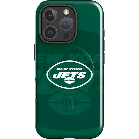NFL New York Jets Double Vision iPhone 16 Pro Magsafe Impact Case